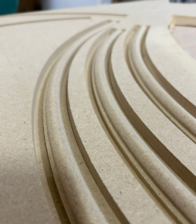 Acrylic CNC cutting